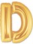 Altın Sarısı Folyo Harf Balon 1 Metre 1