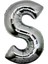 Gümüş Rengi Folyo Harf Balon 1 Metre 1