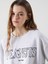 Yeni Sezon Bisiklet Yaka Snoopy Baskılı Oversize Kadın Sweatshirt 3