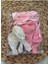 Fiyonk Kurdeleli 3 Pastel Pembe 3 Beyaz Balon 2
