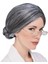 Gri Yaşlı Peruğu Çocuk Yetişkin Uyumlu 2