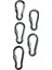 8 cm Metal Vidalı Yaylı 5’li Karabina Seti Çelik Klips Kanca Kamp Outdoor Hamak ve Çadır Için 1