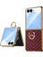 Samsung Galaxy Z Flip 7 Için Dream Metal Halka Pu Telefon Kılıfı (Yurt Dışından) 1