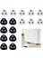 16PCS Metal Mini Döner Tekerlekler Kendi Kendinden Yapışkan Tekerlekler 360 Derece Döner Kendi Kendinden Yapışkan Kasnak (Yurt Dışından) 5
