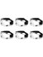6pcs Güvenlik Güdük Anti Sıçrama Toz Geçirmez Iş Laboratuar Gözlük Göz Koruması Endüstriyel Güvenlik Gözlükleri Temiz Lens (Yurt Dışından) 1