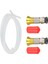 3D Yazıcı Filament Kurutucu Kutusu Aksesuarları Pc4-M6 Pnömatik Düz Konnektör 4x2.5mm Ptfe Tüp Besleme Bağlantı Kuplörü (Yurt Dışından) 3