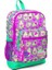 Dört Bölmeli Pembe Su Yeşili Avokado Desenli Okul Çantası 27x38x14 cm İlkokul İçin 2