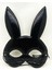 Siyah Renk Kumaş Malzemeden Imal Eva Tavşan Maskesi 1