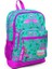 Dört Bölmeli Su Yeşili Flamingo Okul Çantası 27x38x14 cm Ortopedik Tasarım 2