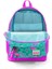 Dört Bölmeli Su Yeşili Flamingo Okul Çantası 27x38x14 cm Ortopedik Tasarım 4