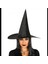 Yetişkin Boy Siyah Cadı Şapkası ve Uzun Siyah Cadı Peruğu 1