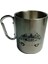 180 ml Gri Karabina Kulplu Çelik Gri Kupa (Kamp ve Dağcılık Aktiviteleri Için) 2