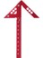 Merkez Bulucu Ahşap Işleme Meydanı 45/90 Derece Dik Açılı Çizgi Göstergesi Merkez Scribe Carpenter Cetvel Ahşap Ölçüm Aracı (Yurt Dışından) 5