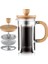 Buğz Ahşap Detaylı 600 ml Cam French Press 1