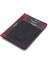 Siyah/kırmızı Unisex Deri Kredi Kartlık 0323S2K 1