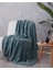 Leafy Garden Jakarlı Wellsoft Tv Battaniye 120X160 cm Adaçayı 2