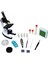 Mikroskop Taşınabilir Set 28 Parça Eğitim Mikroskop Kiti 300X 600X ve 1200X Çocuklara 4
