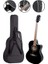 XC-200BK Kesik Kasa Siyah Akustik Gitar 4/4 Yetişkin Üst Segment (Gigbag Çanta Tuner Capo Askı 3