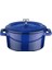 Metal Oval Mini Tencere, Mavi 1
