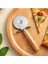 Paslanmaz Çelik Ahşap Saplı Pizza Dilimleyici, Yuvarlak Pizza Kesici Bıçak, Hamur ve Waffle 4