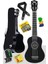 UKX-233BKT Siyah Concert Ukulele (Tuner Tel Askı Çanta Metod Pena) 1