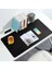 Klasse Çift Renk Dikişli Pu Deri Masa Matı 80X40 cm Mousepad, Su Geçirmez Masa Sümeni, Çift Taraflı 5