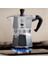 - Moka Express: 3 Cups Ocak Üstü Espresso Pişirici - 130ML - Gümüş Renk - Alüminyum Gövde - 3