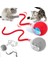 Kedi Oyuncağı Topu Kuyruklu Otomatik Yuvarlanan Top, Hareketli Kuyruk, USB Şarjlı, LED Işıklı, 3 1