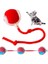 Kedi Oyuncağı Topu Kuyruklu Otomatik Yuvarlanan Top, Hareketli Kuyruk, USB Şarjlı, LED Işıklı, 3 7