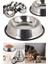 Paslanmaz Çelik Kedi,köpek Mama ve Su Kabı,kaymaz Tabanlı (22 Cm) 2