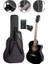 XC-300XBK-AMP Profesyonel Amfili Siyah Elektro Akustik Gitar (Amfi Gigbag Çanta Tuner Capo 3