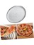 Paslanmaz Çelik Pizza Tepsisi,delikli Lahmacun ve Pizza Tavası,fırın Tepisisi (28 Cm) 2