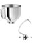 Paslanmaz Çelik Profesyonel Hamur Kancası ve 4.5 ve 5 Quart Mixer Modelleri Için Karıştırma Kasesi K45, K45SS, KN15E1X, KSM75 ve Daha Fazlası (Yurt Dışından) 1