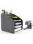 Design Otto Large Modest - 6 Renk A4 Evrak Rafı Masaüstü Organizer Düzenleyici (Siyah) 6