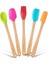 Valletta Indigo 5 Li Renkli Bambu Silikon Spatula Seti Uzun 26CM 1