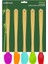 Valletta Indigo 5 Li Renkli Bambu Silikon Spatula Seti Uzun 26CM 4