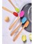 Valletta Indigo 5 Li Renkli Bambu Silikon Spatula Seti Uzun 26CM 7