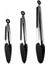 Midori Metal Saplı Silikon Uçlu Kilit Sistemli Smart 3lü Maşa Seti Siyah 1
