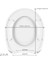 S20 Round Klozet Kapağı 109-003-909, Yavaş Kapanır, Kolay Sök-Tak, Oval, Beyaz, Alttan Sıkmalı 4