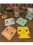 Pokemon Temalı Bardak Altlığı Ahşap Baskılı Altlık 4'lü Set (9 X9CM) KARBONNM51 6