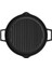 Döküm Yuvarlak Izgara Tava, Metal Kulplu, 26CM, Siyah 2