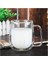 Çift Cidarlı Latte Macchiato Bardak Seti, 2 Adet Çift Duvarlı Kulplu Kahve Bardağı, 250 ml 3