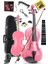 HGA34PİNK-PAK Pembe 3/4 Çocuk Kemanı Seti 10-13 Yaş (Yastık Tuner Susturucu Çanta Yay Reçine) 3