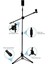 190CM Maksimum Uzunluk Mikrofon Standı Multi Fonksiyonel 2in1 Mikrofon ve Tablet Stand 5