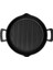 Döküm Yuvarlak Izgara Tava, Metal Kulplu, 32CM, Siyah 2