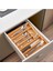 M9263-55 Ölçü Ayarlı 5-7 Bölmeli Bambu Kaşıklık - Çekmece Içi Tezgah Üstü Kaşıklık Organizer 1