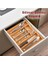 M9263-55 Ölçü Ayarlı 5-7 Bölmeli Bambu Kaşıklık - Çekmece Içi Tezgah Üstü Kaşıklık Organizer 5