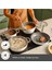 x Refika Birgül Swiss Crystal Creamy Metal 6 Parça Sahan Set Krem 6