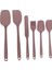 6lı Yanmaz Yapışmaz Isıya Dayanıklı Mutfak Pasta Slikon Yumurta Fırçası Kaşık Bıçak Spatula Seti 1