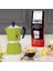 - Rainbow: 6 Cups Ocak Üstü Espresso Pişirici - 250ML - Yeşil Renk - Alüminyum Gövde - 7